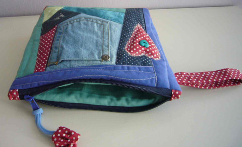 Džínová taštička - patchwork — foto 2