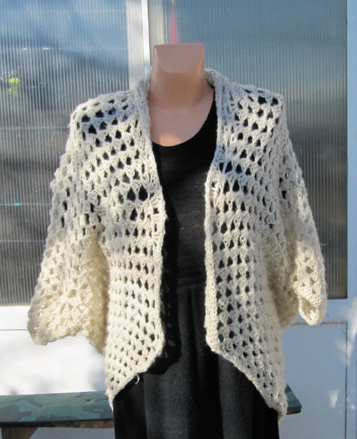 Háčkovaný kardigan — foto 3