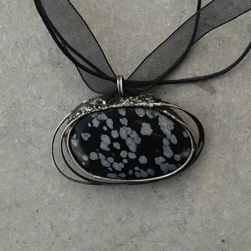Sněží - obsidián, oboustranný — foto 2