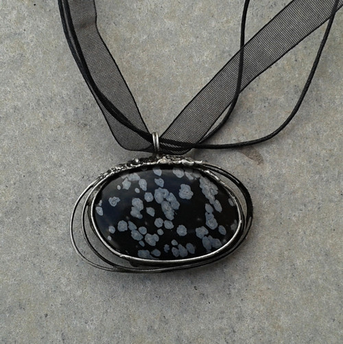 Sněží - obsidián, oboustranný — foto 3