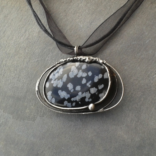 Sněží - obsidián, oboustranný — foto 4