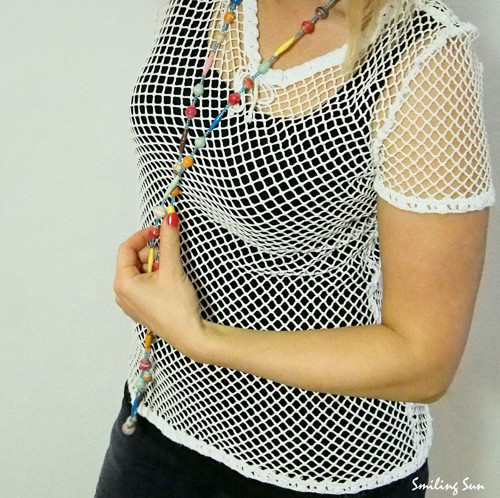 ...lapená do sítí... - tričko — foto 5