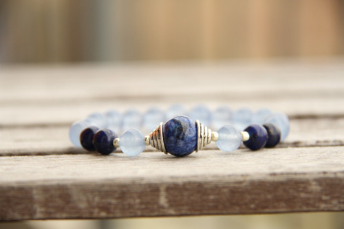 Náramok lapis lazuli — foto 3