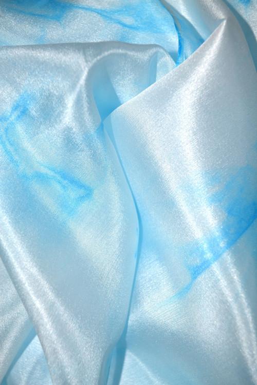 Blankytná hedvábná šála 130x35 — foto 2