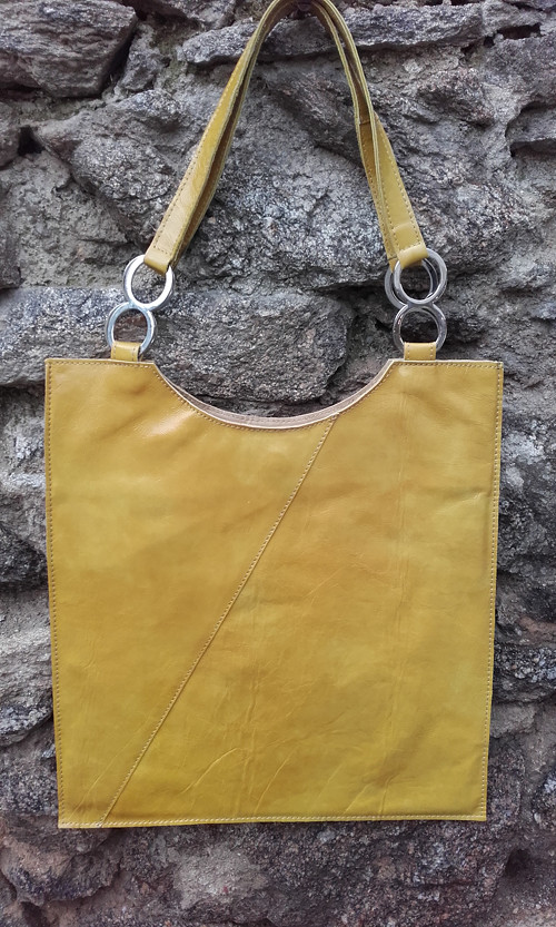 Kožená kabelka "giallo" — foto 5