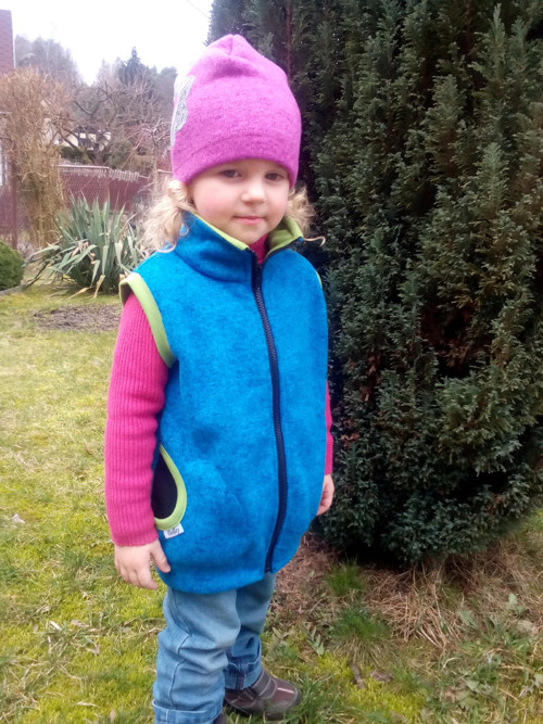 Vestička svetrovina....modrá — foto 2