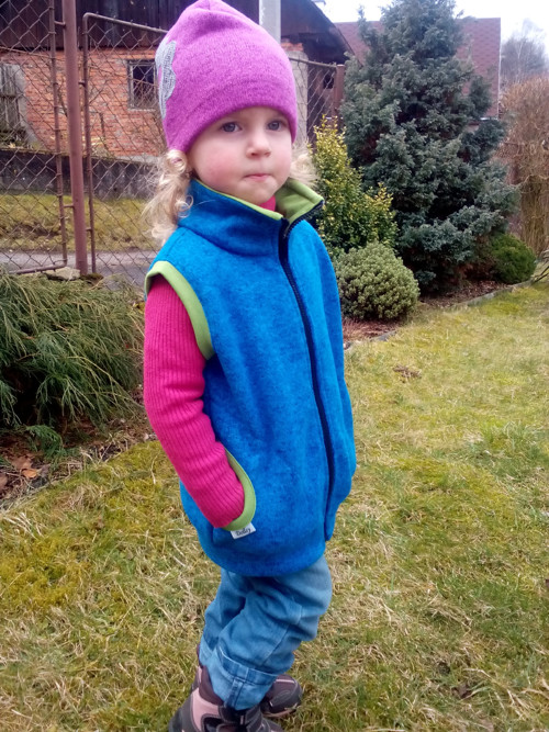 Vestička svetrovina....modrá — foto 3