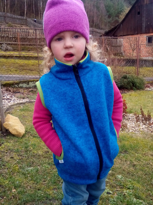 Vestička svetrovina....modrá — foto 6