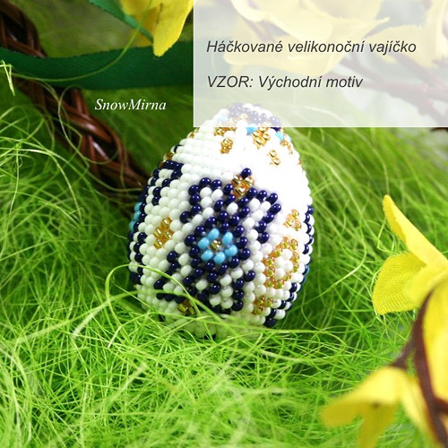 Háčkované vajíčko VZOR - Východní motiv — foto 2