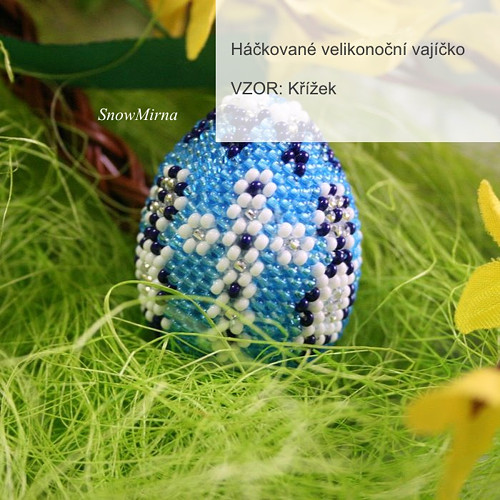 Háčkované vajíčko VZOR - Křížek — foto 2
