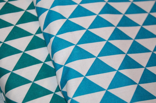 Bavlněná látka : Triangles - Canard — foto 2