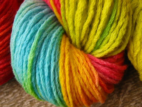 Merino bez sw 4,5mm - "Duha" — foto 2