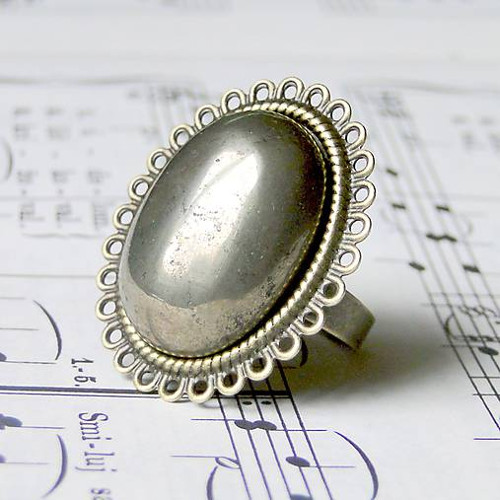 Vintage Pyrite / Prsteň s pyritom — foto 2