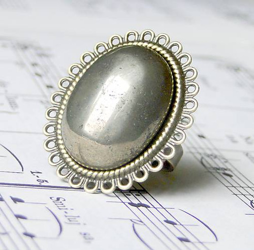 Vintage Pyrite / Prsteň s pyritom — foto 3
