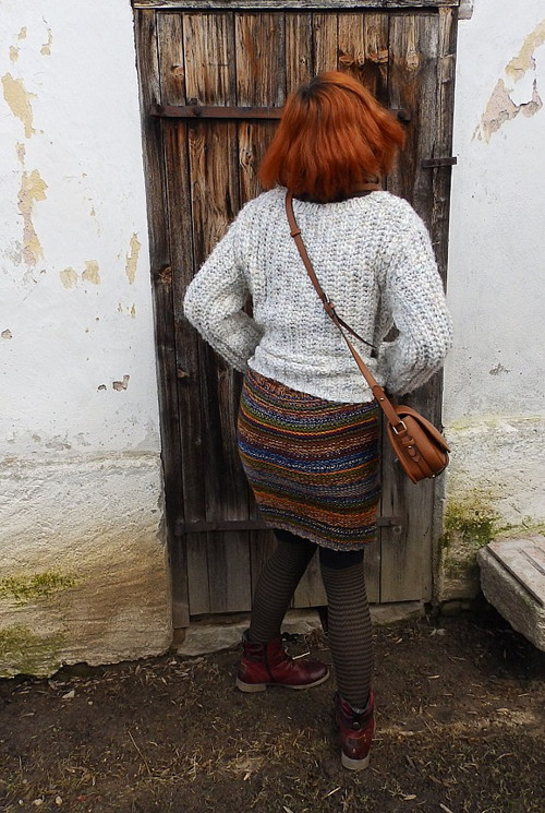 Ručně pletená sukně-origoš — foto 4