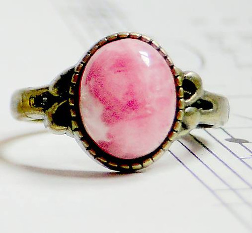 Rhodochrosite Extra / Prsteň s rodochrozitom — foto 3