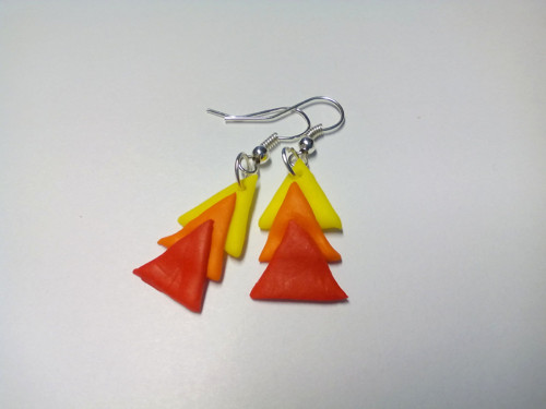 Barevné trojúhelníky - fimo — foto 2