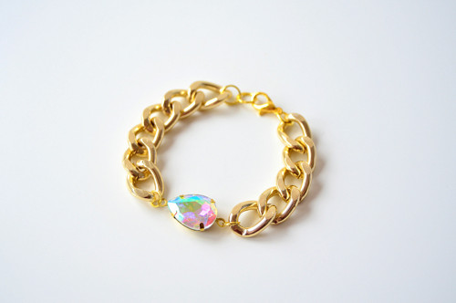 Náramek LIGHT GOLD + AB efekt — foto 2