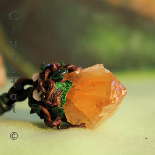 ...amulet "Citrínová hora", špic citrínu — foto 2