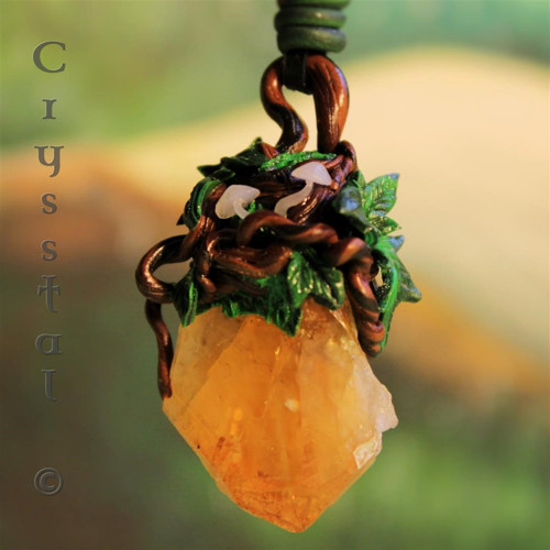 ...amulet "Citrínová hora", špic citrínu — foto 3