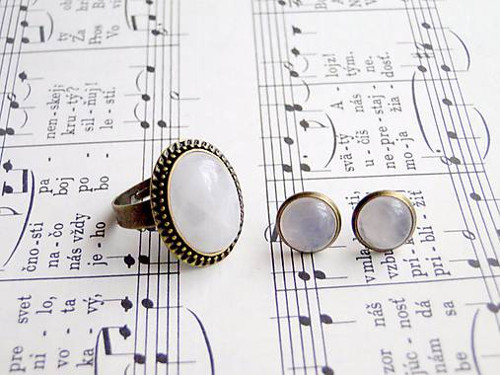 Rose Quartz & Bronze / Prsteň s ruženínom — foto 2