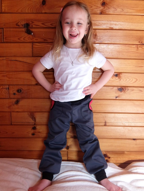 Softshellky šedá-antracit — foto 2