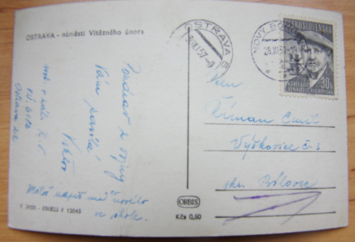 Ostrava, centrum- kavárna Elektra, 1957 — foto 2