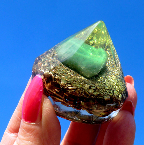 Orgonit Diamant *Avanturin* Klid 4.Čakra — foto 3