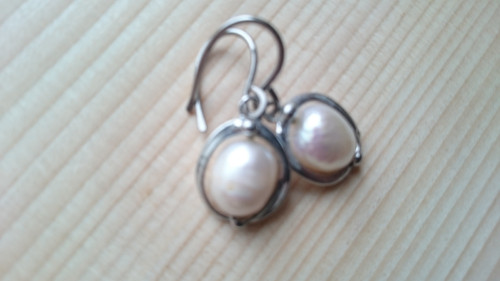 Náušnice PEARL ( říční perla ) — foto 4