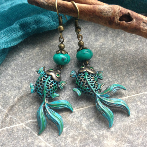 Náušnice - rybičky — foto 2