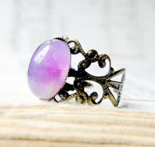 Romantic Amethyst / Prsten s ametystem — foto 2