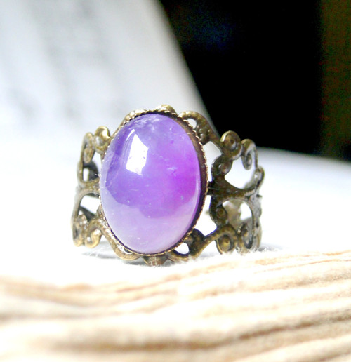 Romantic Amethyst / Prsten s ametystem — foto 4
