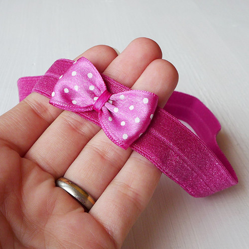 Čelenka pro newborn - puntíkatá minimašlička — foto 2