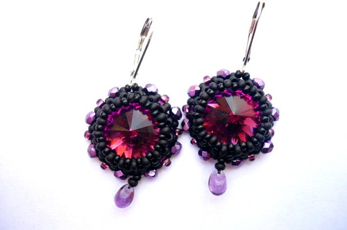 Fialové - swarovski — foto 3