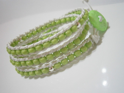 Zelenkavý náramek (Wrap Bracelet) — foto 2