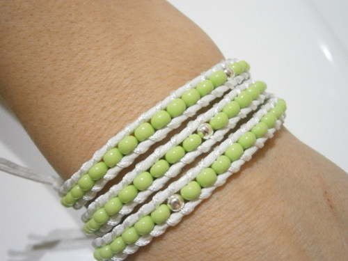 Zelenkavý náramek (Wrap Bracelet) — foto 6