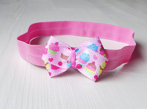 Čelenka pro malou slečnu - mašlička s cupcakes — foto 2