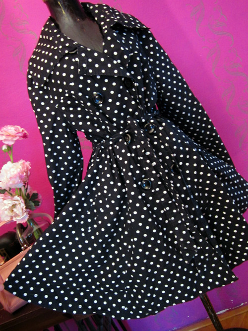 Kabát black&white dots — foto 4
