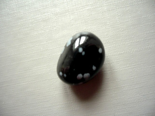 Tromlovaný kámen - obsidián vločkový, č.16 — foto 2