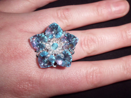 Prsten SWAROVSKI květ — foto 3
