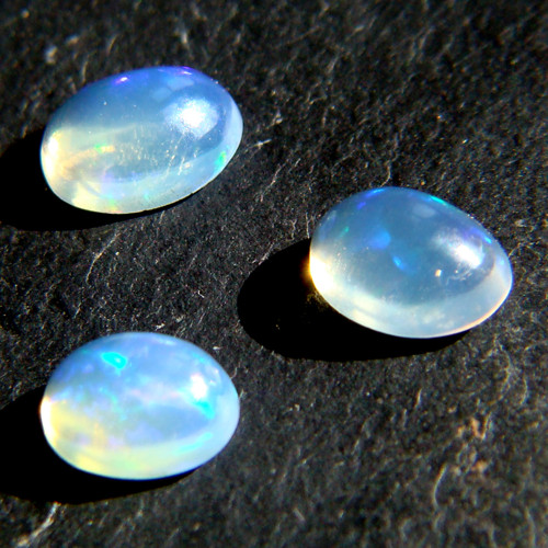 Ethiopský Welo opál - set tří kabošonů 0,5ct/ks — foto 6