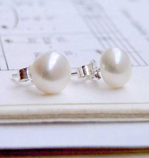 River Pearls Mini / Naušnice z říčních perlí — foto 3