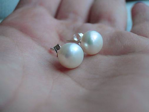 River Pearls Mini / Naušnice z říčních perlí — foto 4