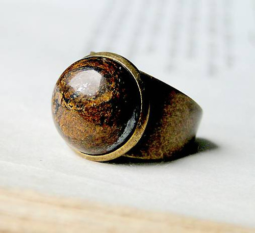 Bronzite Classic / Prsten s bronzitem — foto 2