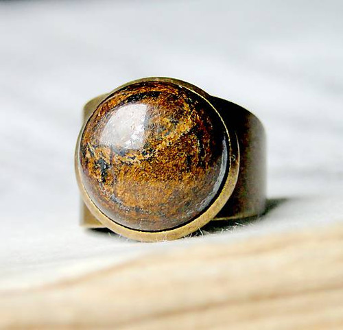 Bronzite Classic / Prsten s bronzitem — foto 3