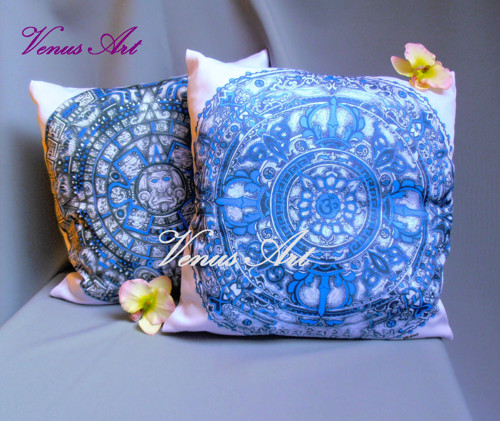 Dekorační fotopolštář 40x40cm mandala ÓM SLEVA 25% — foto 4