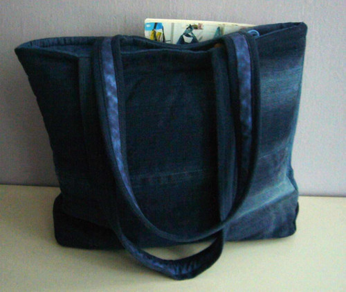 Džínový crazy patchwork - kabelka — foto 2