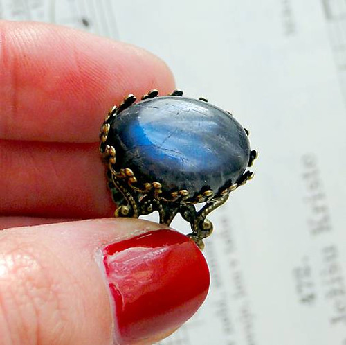 Vintage Labradorite / Prsten s labradoritem — foto 2