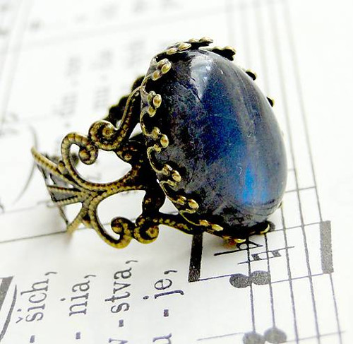Vintage Labradorite / Prsten s labradoritem — foto 3