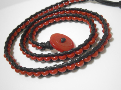 Červený náramek (Wrap Bracelet) — foto 5